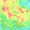 Topografinen kartta Bujendorf, korkeus, helpotus