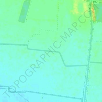 Topografinen kartta Emek HaHula, korkeus, helpotus