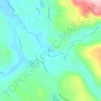 Topografinen kartta Pilchuck, korkeus, helpotus