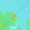Topografinen kartta Huhmarisvaara, korkeus, helpotus