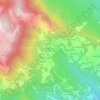 Topografinen kartta Contrà Còvole, korkeus, helpotus