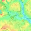 Topografinen kartta Arlington Knolls, korkeus, helpotus