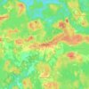 Topografinen kartta Tuohikotti, korkeus, helpotus