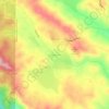 Topografinen kartta Greeley Hill, korkeus, helpotus