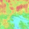 Topografinen kartta Trädbollstad, korkeus, helpotus