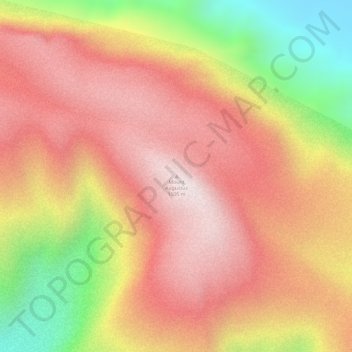Topografinen kartta Mount Augustus, korkeus, helpotus