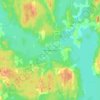Topografinen kartta Pertunmaa, korkeus, helpotus