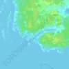 Topografinen kartta Sommarö sund, korkeus, helpotus