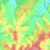 Topografinen kartta Wahlsdorf, korkeus, helpotus