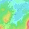 Topografinen kartta Bengtsheden, korkeus, helpotus