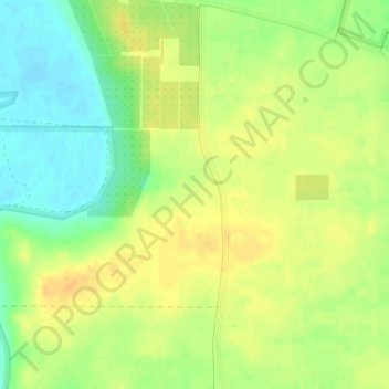 Topografinen kartta Happy Valley, korkeus, helpotus