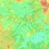 Topografinen kartta Tähtelä, korkeus, helpotus