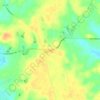 Topografinen kartta Lax, korkeus, helpotus