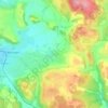 Topografinen kartta Auingen, korkeus, helpotus