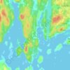 Topografinen kartta Rövik, korkeus, helpotus