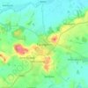 Topografinen kartta Faringdon, korkeus, helpotus