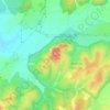 Topografinen kartta Tel Tsafit, korkeus, helpotus