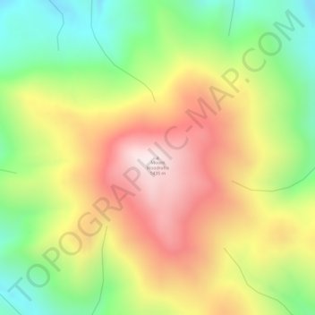 Topografinen kartta Mount Woodroffe, korkeus, helpotus