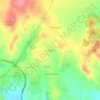 Topografinen kartta Jardí de Lauro, korkeus, helpotus