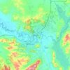 Topografinen kartta Albury, korkeus, helpotus
