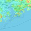 Topografinen kartta 大嶼山 Lantau Island, korkeus, helpotus
