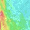 Topografinen kartta Nilsiä, korkeus, helpotus