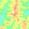 Topografinen kartta Fork, korkeus, helpotus