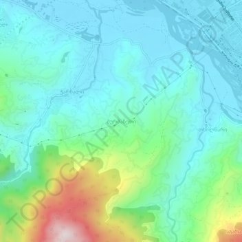 Topografinen kartta Murmaneti, korkeus, helpotus