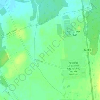 Topografinen kartta El Mesegar, korkeus, helpotus