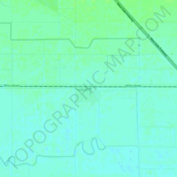 Topografinen kartta Gulf, korkeus, helpotus