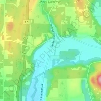 Topografinen kartta Belfast, korkeus, helpotus