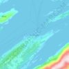 Topografinen kartta Sandnessjøen, korkeus, helpotus