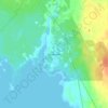 Topografinen kartta Kuivaniemi, korkeus, helpotus