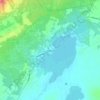 Topografinen kartta Ylläsjärvi, korkeus, helpotus