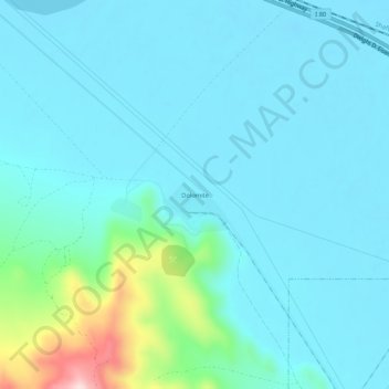 Topografinen kartta Dolomite, korkeus, helpotus