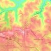 Topografinen kartta Carnot, korkeus, helpotus