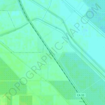 Topografinen kartta Benito, korkeus, helpotus