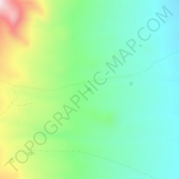 Topografinen kartta Tunnel Spring No. 2, korkeus, helpotus