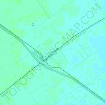 Topografinen kartta Placedo, korkeus, helpotus