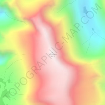 Topografinen kartta Storkalkinn, korkeus, helpotus