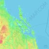 Topografinen kartta Ersholmen, korkeus, helpotus