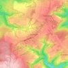 Topografinen kartta Hürtgen, korkeus, helpotus