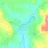 Topografinen kartta Fresno Crossing, korkeus, helpotus