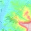 Topografinen kartta Monti Mannu, korkeus, helpotus