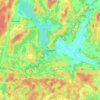 Topografinen kartta Nummi, korkeus, helpotus