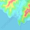 Topografinen kartta Solanas, korkeus, helpotus