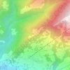 Topografinen kartta Aldur, korkeus, helpotus