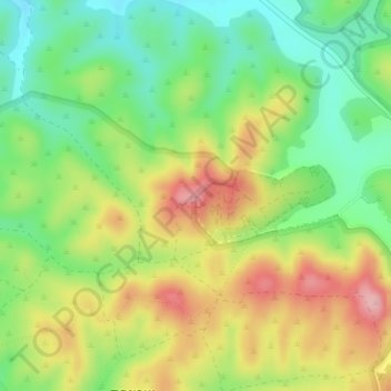 Topografinen kartta Sheikh Ali, korkeus, helpotus