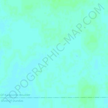 Topografinen kartta Nullarbor Plain, korkeus, helpotus