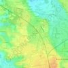 Topografinen kartta La Chambière de Viriat, korkeus, helpotus